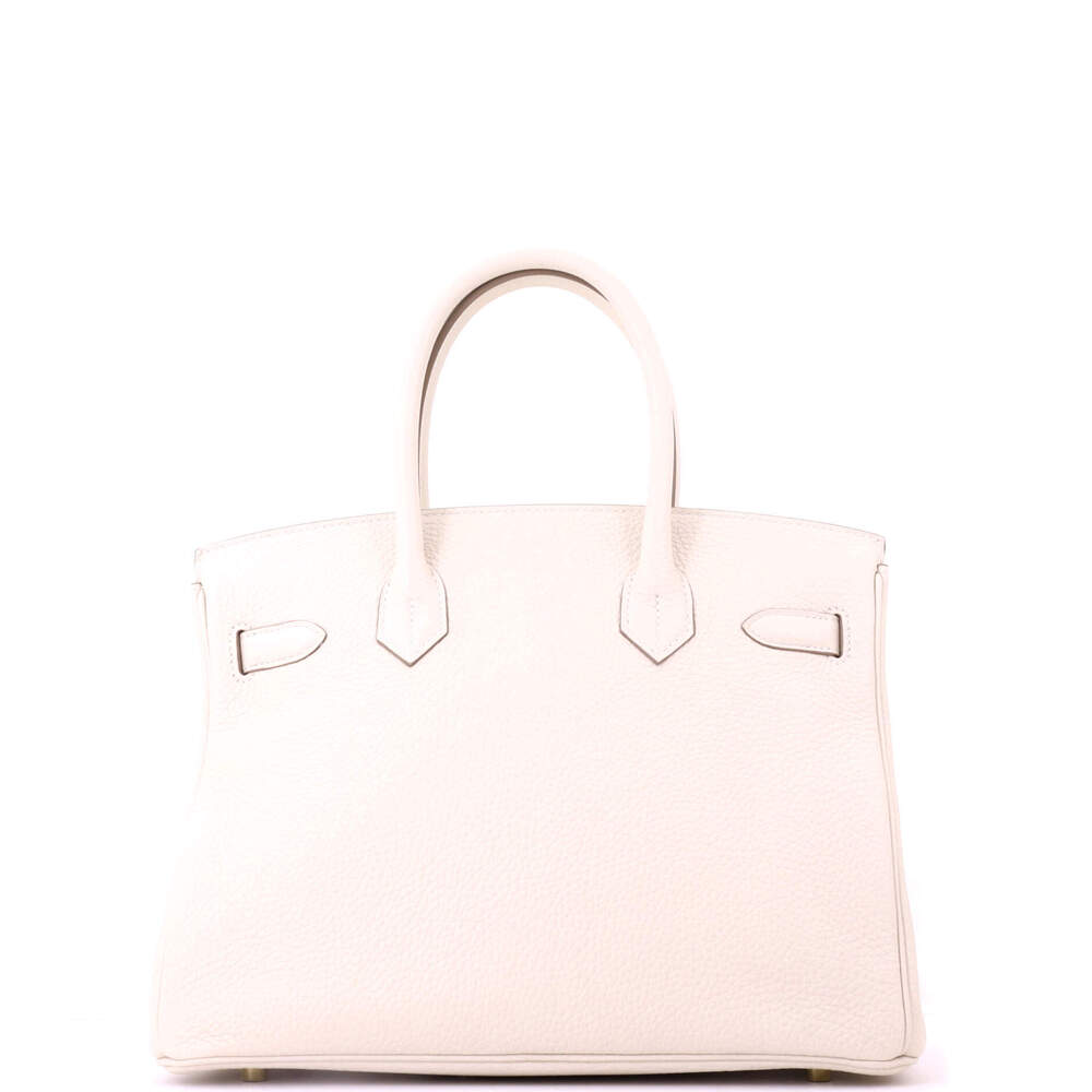Hermes Birkin 30 Light Clemence with Gold Hardware - Picture 4 of 8